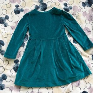 Little Girls Jacadi Emerald Velvet Dress 5T